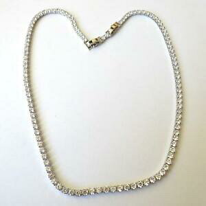 yzANZT[@lbNXejXAWFgrALcollana tennis colore argento con zirconi bianchi 43 41 cm 45 aa