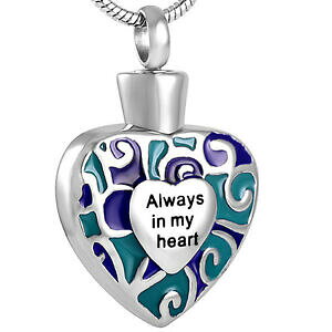 �y���������z�A�N�Z�T���[�@�l�b�N���X�y���_���g�l�b�N���Xcolgante collar joyera para ceniza siempre en mi corazn color memorial recuerdo