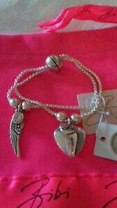 yzANZT[@lbNXrr_uGWFECOn[guXbgbibi bijoux doble hebra ala de ngel corazn cristal pulsera magntica