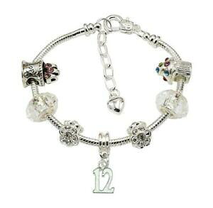 �y���������z�A�N�Z�T���[�@�l�b�N���X�{�b�N�X�u���X���b�gpara mujeres cumpleaos plateado plata pulsera con dijes con caja de regaloedades disponibles