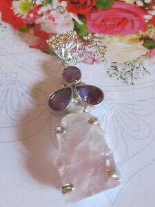 yzANZT[@lbNXAWFgktsplendide pendentif en argent 925 quartz et amethystes neuf