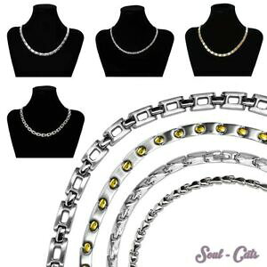 �y���������z�A�N�Z�T���[�@�l�b�N���X�X�e�����X�}�b�g�V���o�[�X�`�[���`�F�[���l�b�N���X�R���A�[�`�F�[���u���C�guna de acero inoxidable collier cadena collar cadena de eslabones de plata mate brill