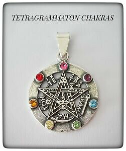yzANZT[@lbNXy_gVo[X^[OVo[tetragrammaton platapentagram pagan wiccan pendant plata 925 sterling silver