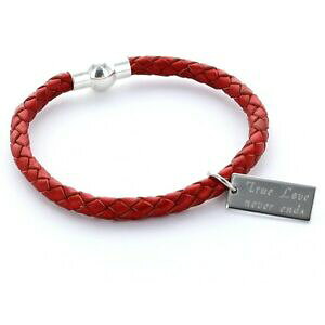 �y���������z�A�N�Z�T���[�@�l�b�N���X�u���X���b�g���U�[hombre favorito pulsera pulsera de cuero 0,5cm seguidores amp; grabado cranberry metalizado