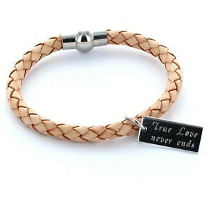 �y���������z�A�N�Z�T���[�@�l�b�N���X�u���X���b�g���U�[hombre favorito pulsera pulsera de cuero 0,5cm seguidores amp; grabado naturaleza