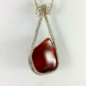 �y���������z�A�N�Z�T���[�@�l�b�N���X�V���o�[�l�b�N���X�J�lcornalina plateado collar hecho a manovenus marteroot sacra chakras