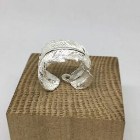 【送料無料】アクセサリー　ネックレスフェザーリングスターリングシルバーリングリングサイズanillo de pluma 925 sterling silver anillo ajustable ring tamao 6 a 9