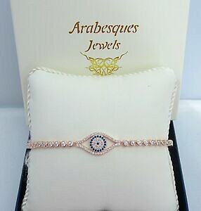 yzANZT[@lbNXAxXNS[hVo[sNuXbgXC_[ejXuXbgarabesques jewels rosa doradoplateado 925 mal de ojo control deslizante de tenis pulse