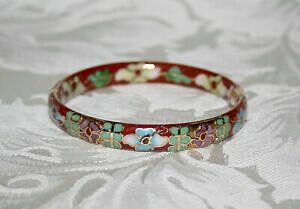 yzANZT[@lbNXre[WqWGiuXbghermosa vintage mano hecha a mano chino cloisonn esmalte brazalete con bisagras