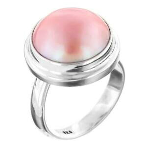 �y���������z�A�N�Z�T���[�@�l�b�N���X�o���n���h���C�h�s���N�}�xbali hecho a mano ajustable rosa mabe cultivada perla