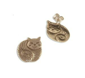 yzANZT[@lbNXuYTWXeBX^[OVo[COnuevo st justin bronce fat cat aretes con postes de plata esterlina bze90