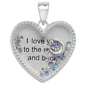 yzANZT[@lbNXX^[O][cX^[OVo[t[eBOn[gPbg`Cplata esterlina te amo a la luna y atrs corazn medalln flotante 18 chai