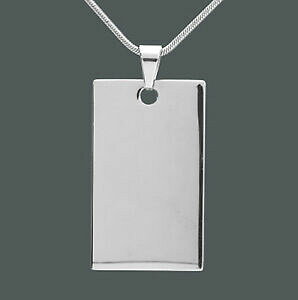 �y���������z�A�N�Z�T���[�@�l�b�N���X�X�e�����X�X�`�[���e�L�X�gid da dogtag rectangle de acero inoxidable incl grabado fotogrfico con texto individual