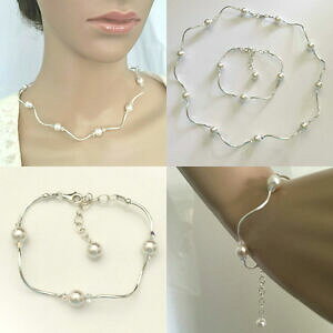 yzANZT[@lbNXXpCuXbg`[uXtXL[X^[OVo[lbNXtubo en espiral de plata esterlina swarovski collar de perlas pulsera joyera nupcial