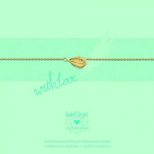 �y���������z�A�N�Z�T���[�@�l�b�N���X�n�[�g�W���G���y���A�[���u���X���b�g�y���S�[���h�X�^�[�����O�V���o�[heart to get joya pulsera de brazo pluma b106fea13g oro pluma plata de ley 925