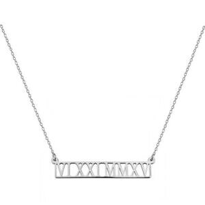 �y���������z�A�N�Z�T���[�@�l�b�N���X�J�X�^�����[�}�X�^�[�����O�V���o�[�y���_���g�l�b�N���Xpersonalizadas 15 nmeros romanos collar con colgante en plata de ley 925