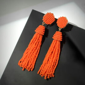 【送料無料】アクセサリー　ネックレスイヤリングミニオレンジパールポンポンクリップpendientes clips on no avance mini perla pompn naranja tnico qd2