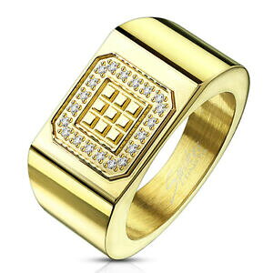 yzANZT[@lbNXV[OS[hOXNGAX`[ubNtapsi ´s coolbodyart anillo dedos sello anillo acero oro cuadrado bloques z