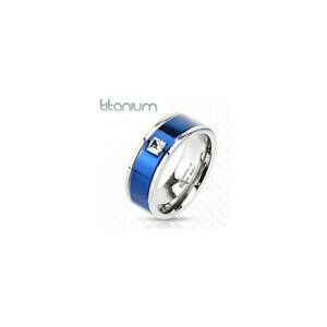 �y���������z�A�N�Z�T���[�@�l�b�N���Xbague titane solide bleu gemme carr