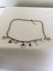 �y���������z�A�N�Z�T���[�@�l�b�N���X�W���[�V�[�y���_���g�V���o�[�l�b�N���Xjuicy couture original tono plata collar con colgantes