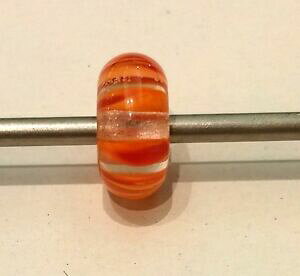 �y���������z�A�N�Z�T���[�@�l�b�N���X�K���Xtrollbeads original authentic ritirato vetro glass righe di corallo 61434