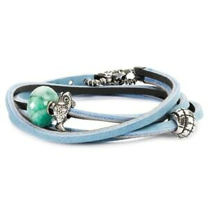 �y���������z�A�N�Z�T���[�@�l�b�N���X�Z���X�e�t�@�b�V����moda trollbeads bracciale in cuoio celestegrigio scuro 45 cm tlebr00039
