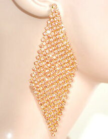 【送料無料】アクセサリー　ネックレスピンクゴールドorecchini oro rosa corallo donna pendenti cristalli strass damigella boucles e85