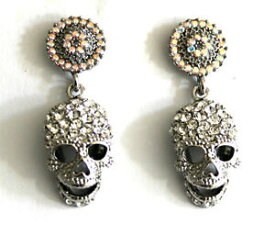 【送料無料】アクセサリー　ネックレスバトラーウィルソンクリスタルスカルラウンドイヤリングbutler and wilson cristal transparente calavera redondo pendientes largos nuevos