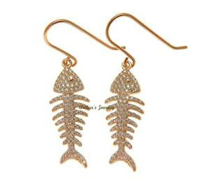yzANZT[@lbNX[YS[hX^[OVo[nCtbNCOchapado en oro rosa plata de ley 925 hawi fish bone pendientes de gancho