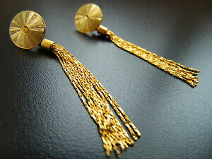 yzANZT[@lbNXtWCOCOaretes pendientes de dorado con flecos dorados, de ctia levy
