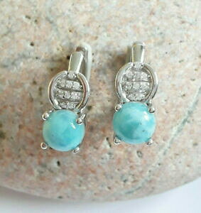 �y���������z�A�N�Z�T���[�@�l�b�N���X�N���G�C�V�����A���W�F���gagnes creations boucles doreilles de createur argent 925 larimar zirconiums