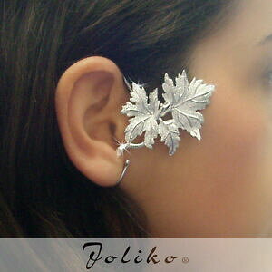 �y���������z�A�N�Z�T���[�@�l�b�N���X�C���[�J�t�g�����h�u���b�gjoliko trend ohrklemme ohrringe ear cuff bltter ahorn blatt herbst note rechts