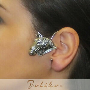 yzANZT[@lbNXC[JtNjoliko ohrklemme ohrringe ear cuff pferd hengst stute reiten reiter silber links