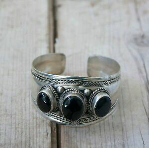 yzANZT[@lbNXuXbg`xbg`xbgVo[uXbgre[WWvV[brazalete tibet agata negra pulsera boho plata tibetana vintage etnica gypsy