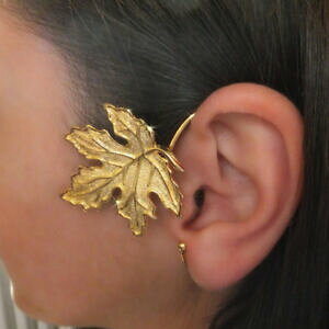 yzANZT[@lbNXC[JtS[h[joliko ohrklemme ear cuff otoo oro pl hoja hojas memory of summer izquierda