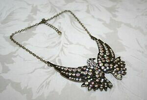 yzANZT[@lbNXre[WI[CXg[AeB[NS[hlbNXhermosa vintage ajustable aurora rhinestone oro antiguo collar de pjaro