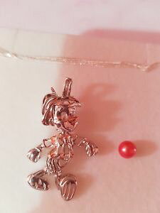 �y���������z�A�N�Z�T���[�@�l�b�N���X�J�X�^���W���G���[�V���o�[�s�m�L�I�P�[�W�y���_���g�`�F�[���p�[���r�[�Ycustom pinocho joyera 925 plata colgante jaula de perlas con cadena y perla