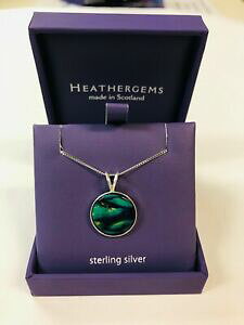 yzANZT[@lbNXXRbghy_gheathergems natural escocs joyas de plata esterlina colgante crculo verde