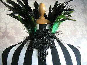 yzANZT[@lbNXxxbgR[NXtFU[`[J[rNgAo[XNuC_velvet amp; verde coque feather gargantilla victoriangothburlesque bridal