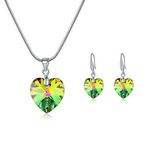 yzANZT[@lbNXCOXtXL[Zbgpendientescollarconjunto de cristal swarovski vitrail light joyera forma de corazn