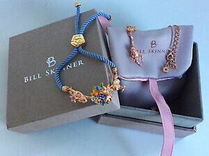 �y���������z�A�N�Z�T���[�@�l�b�N���X�J���[�s���N�S�[���h�u���X���b�g�l�b�N���X�r���X�L�i�[�Z�b�gpulsera color oro rosa bill skinner y collar conjunto