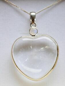 yzANZT[@lbNX{bNXVo[n[gy_glbNXgran cuarzo trasparente plata amp; moonstonegemstone corazn colgante collar en caja de regalo