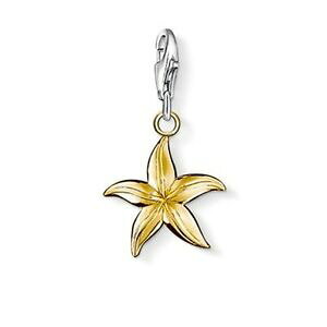 �y���������z�A�N�Z�T���[�@�l�b�N���X�g�[�}�X�X�^�[�����Onuevo genuino thomas sabo pez de plata esterlina encanto de la estrella de oro plateado 0950 rrp 45