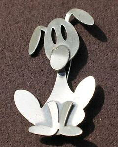 �y���������z�A�N�Z�T���[�@�l�b�N���X�s���u���[�`vtg c 1960th firmado beaucraft ley 25 playful perro pin broche 785g