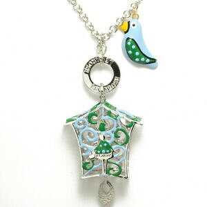 yzANZT[@lbNXle carose collana piro piro gabbietta silver verde azzurra pi8