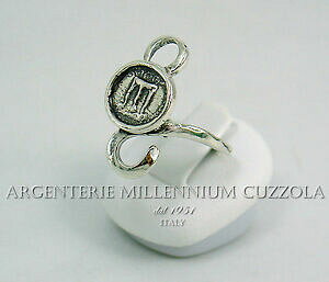 yzANZT[@lbNXAWFg}OiVo[ORCanelli argento moneta tripode simboli magna grecia monete silver ring coin bague