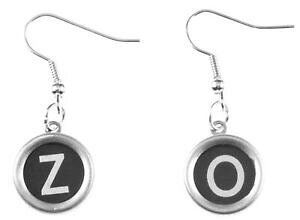 yzANZT[@lbNXCOBe[W^CvC^[Hdeseo letras aretes vintage mquinas de escribir teclas miniblings negro a