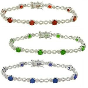 yzANZT[@lbNXX^[OVo[NuXbgejXplata de ley infinity eslabn tenis brazalete con coloreadas corte redondo