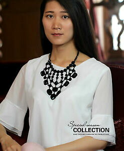 yzANZT[@lbNXhbvlbNXVo[tWubNre[Wgcollar multirango flecos gota plateado negro vintage retro original zr 1