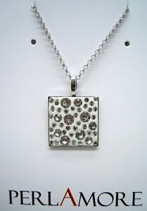yzANZT[@lbNXAWFg~XtXL[rALcollana perlamore argento 925 quadro stellato 15mm cristalli swarovski bianchi